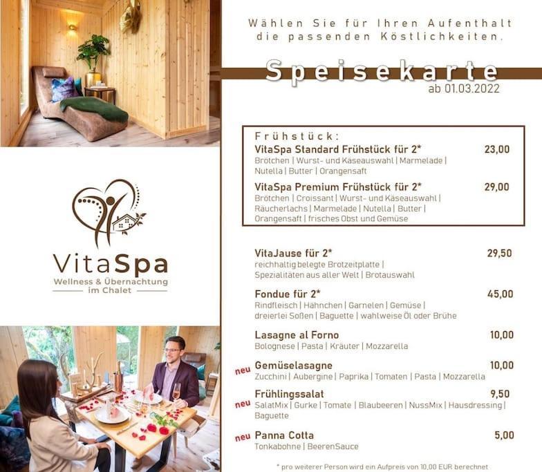 Chalet Vitaspa - Whirlpool & Sauna Privatspa Pegnitz Exterior foto